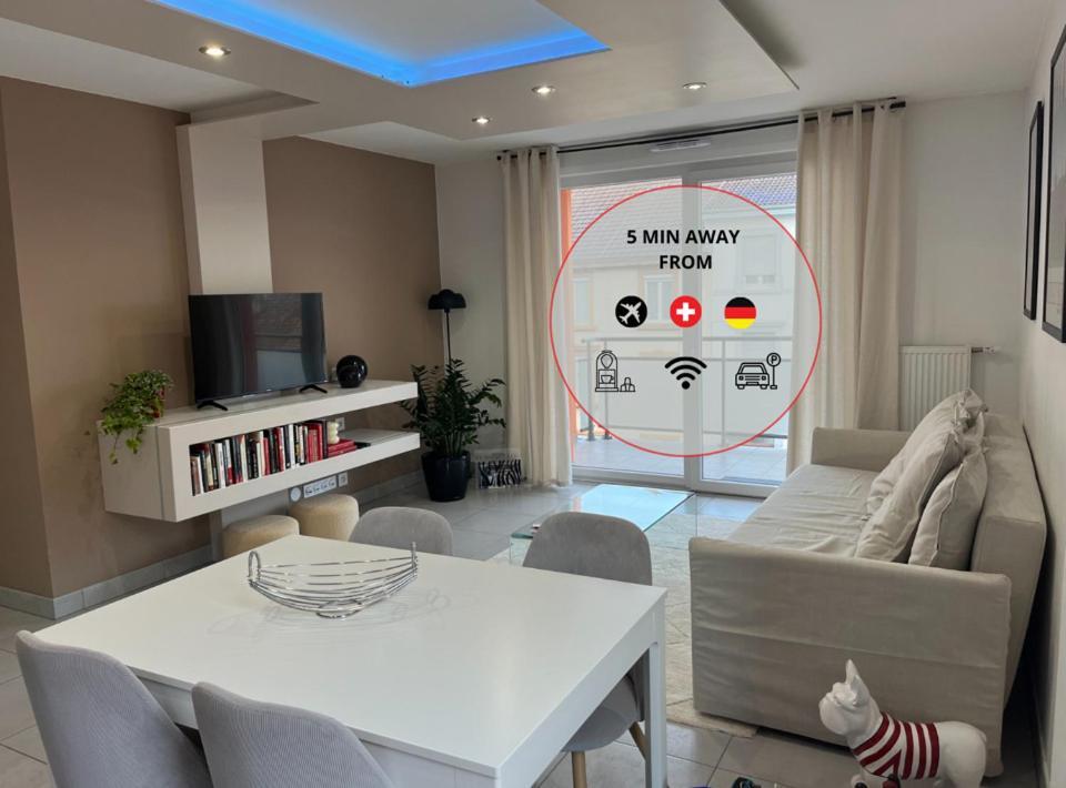 A Few Steps From Basel With Balcony And Free Private Parking Apartment Saint-Louis  Exterior photo